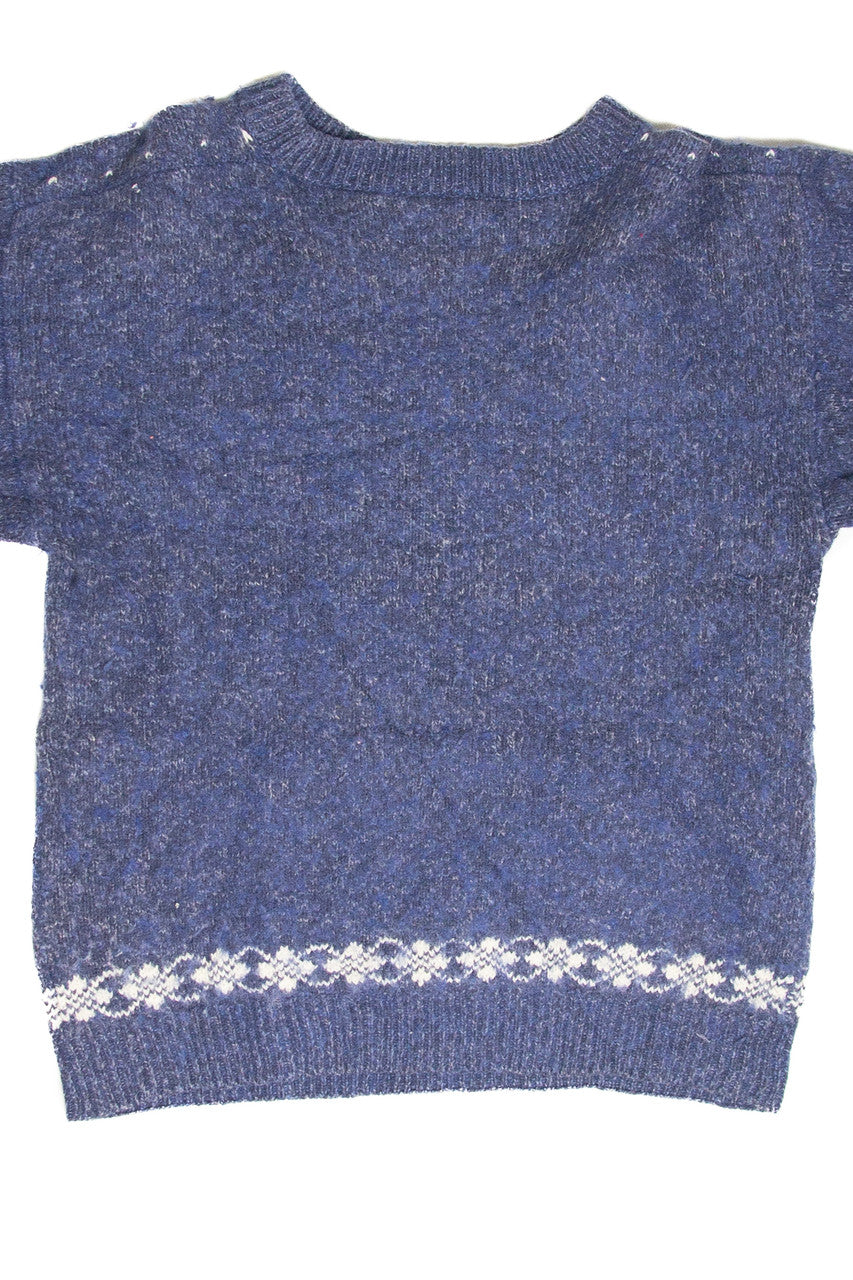Vintage Blue Ugly Christmas Pullover 61923