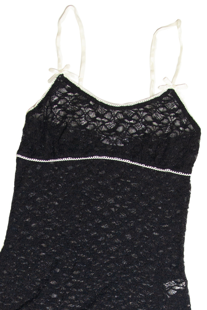 Lace and Bow Mini Dress