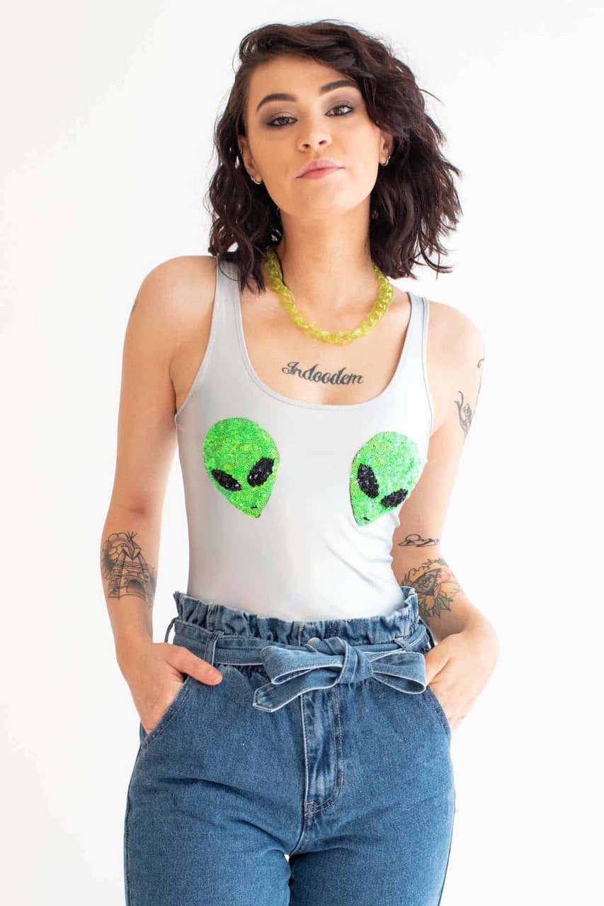 Alien Holographic Leotard