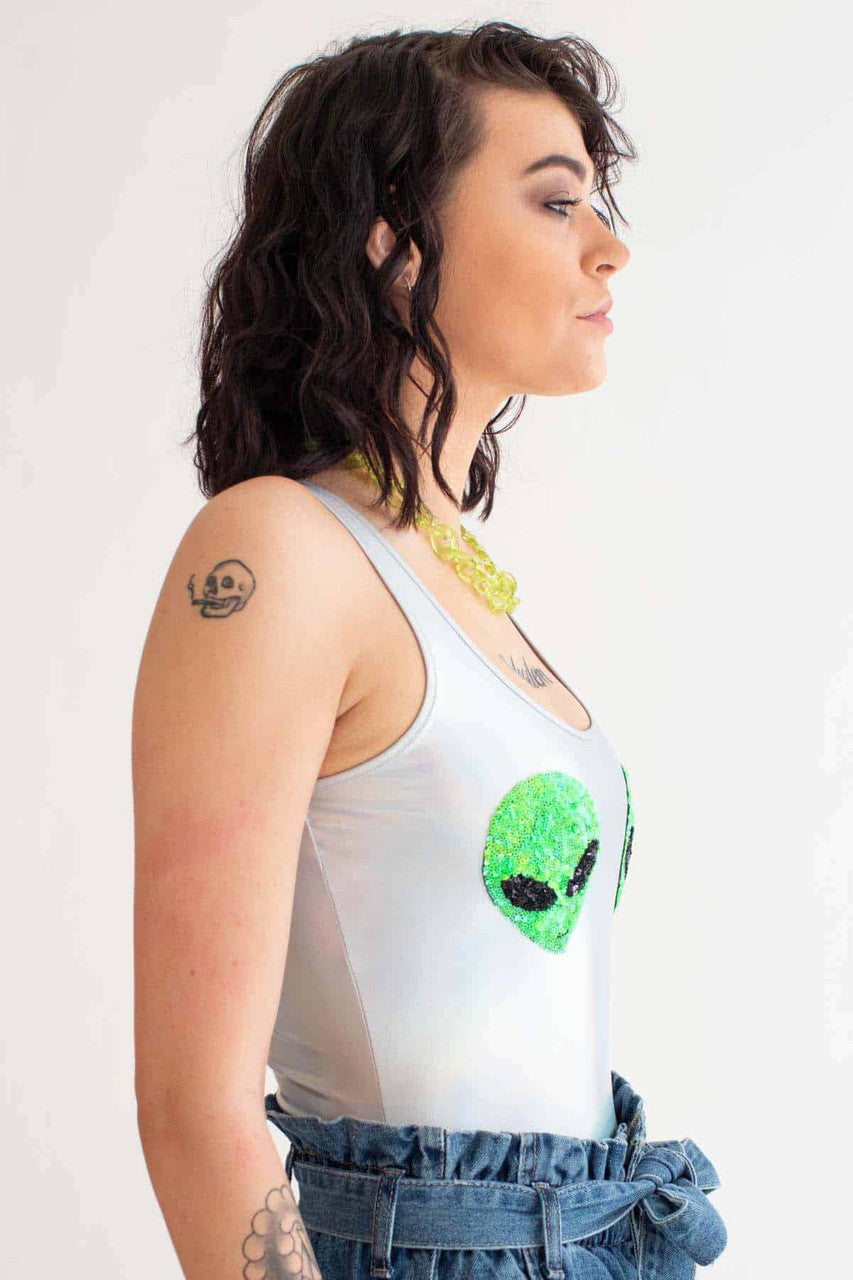 Alien Holographic Leotard