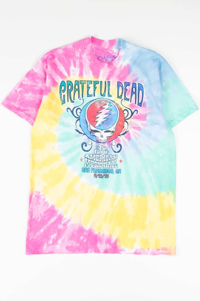 American Music Hall Spiral Tie-Dye Grateful Dead T-Shirt