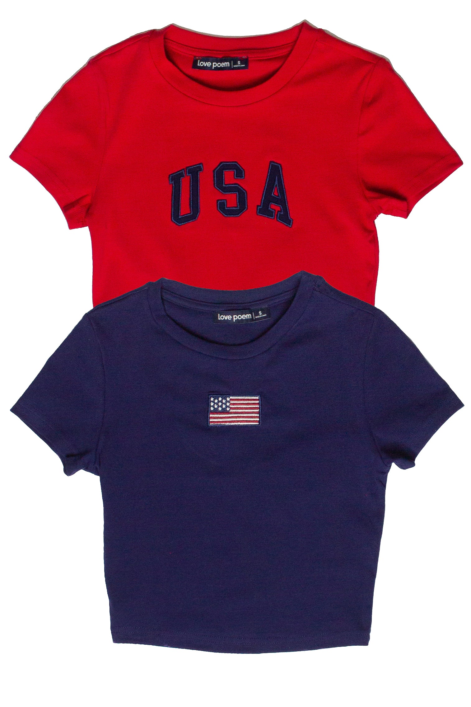 America Patch Baby Tees