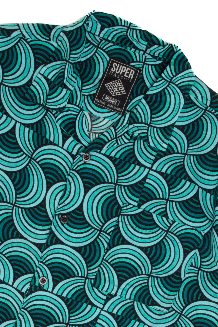 Aqua Dreaming Long Sleeve Button Up Shirt