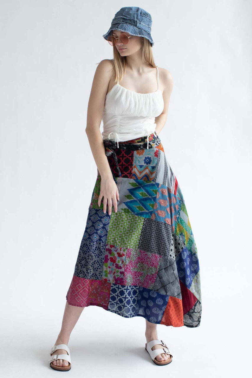 Assorted Patchwork Festival Skirt