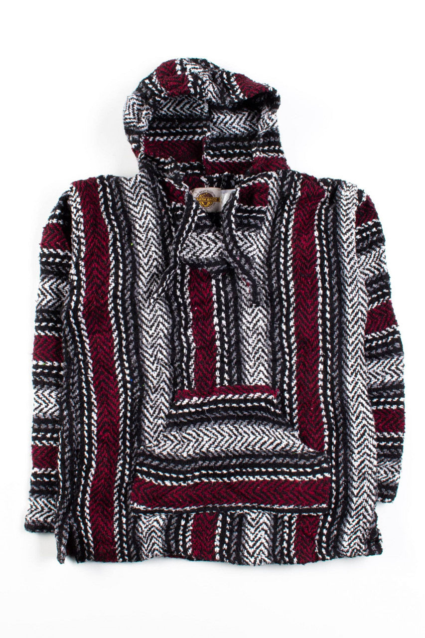 Black Burgundy Baja Hoodie