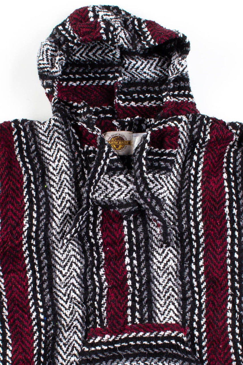 Black Burgundy Baja Hoodie