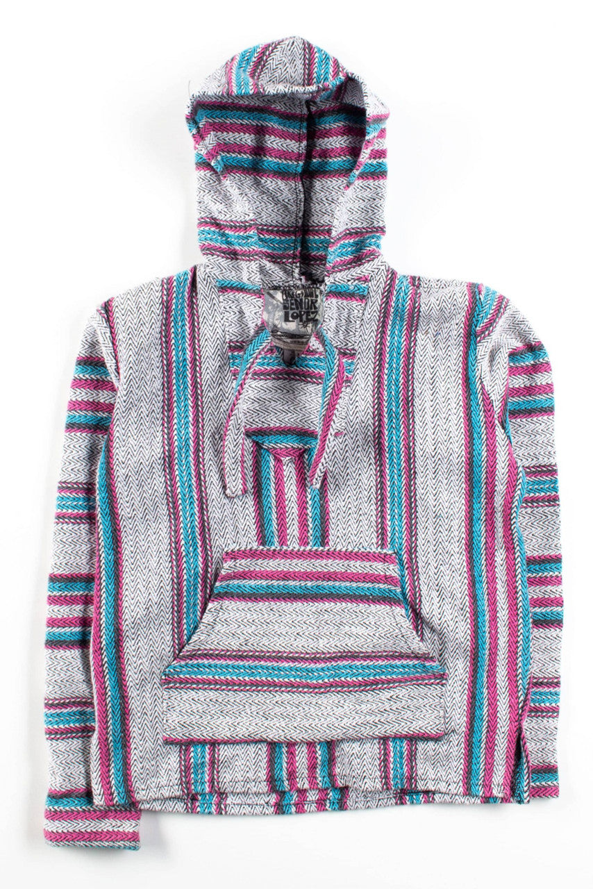 Vintage Trans Stripes Baja Hoodie