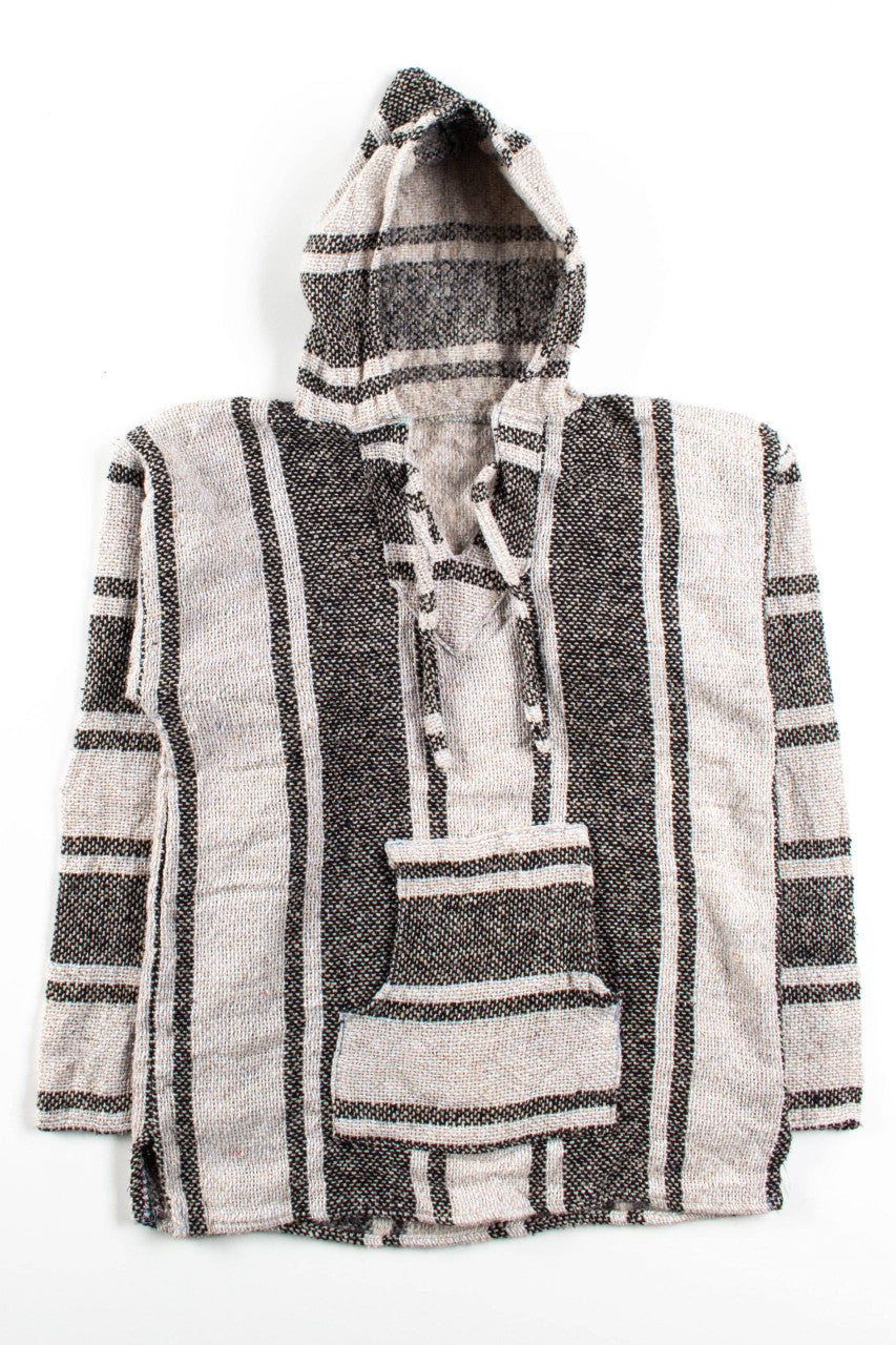 Vintage Oatmeal Stripe Baja Hoodie