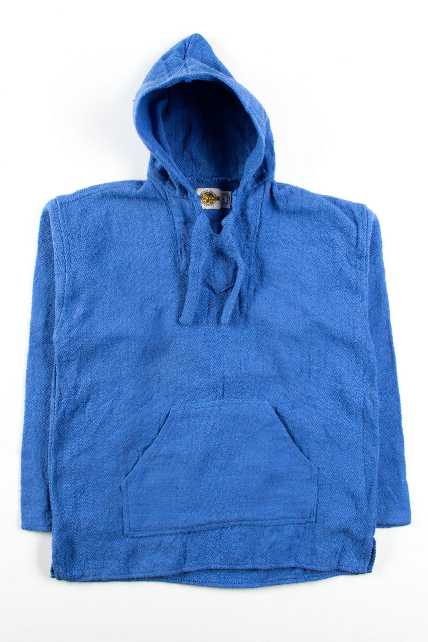 Vintage Solid Blue Baja Hoodie