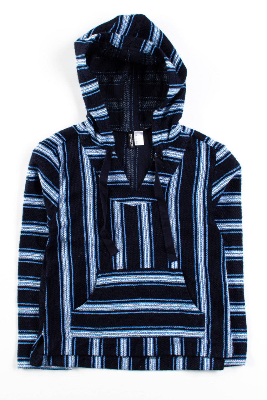 Navy Striped Baja Hoodie