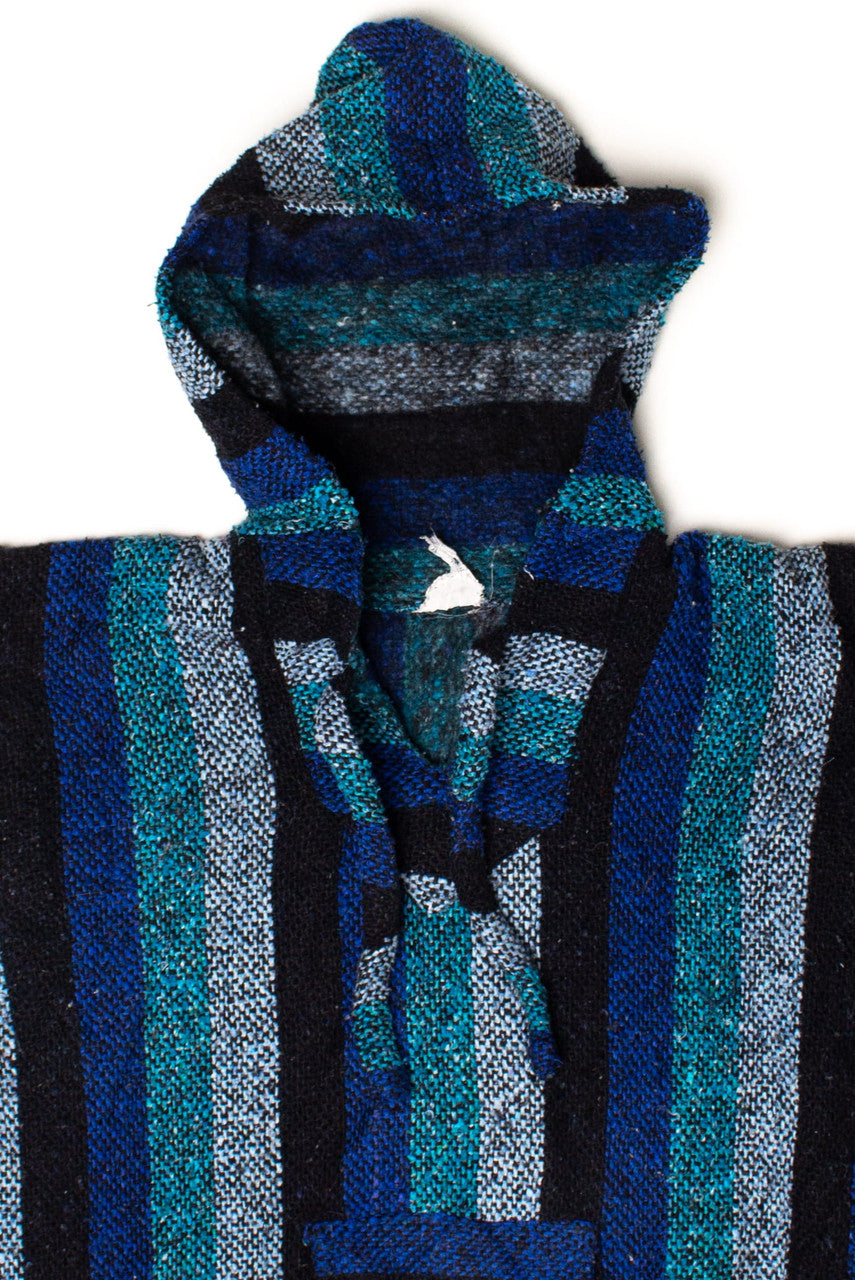 Vintage Black & Blue Baja Hoodie 5