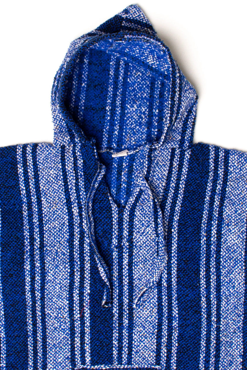 Vintage Blue Striped Baja Hoodie 3