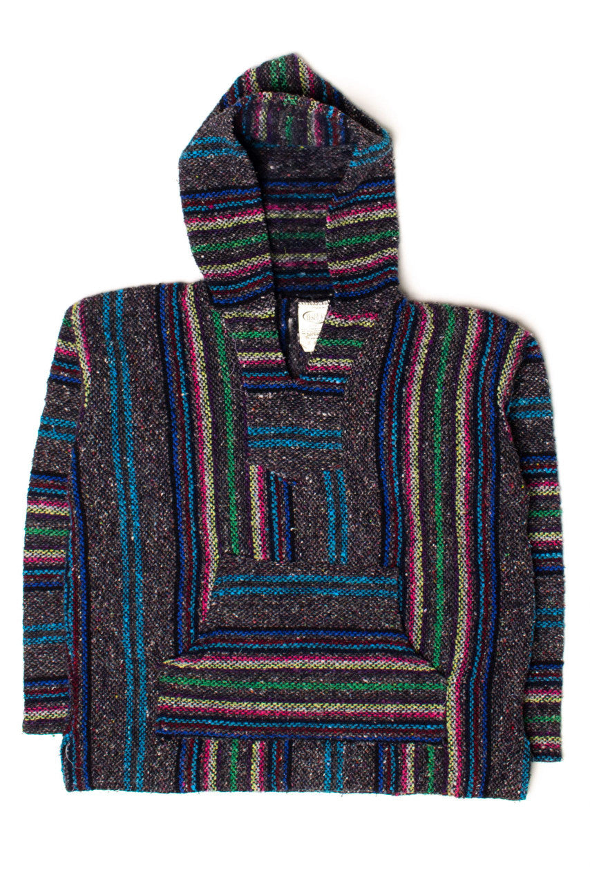 Vintage Gray Pastel Rainbow Baja Hoodie