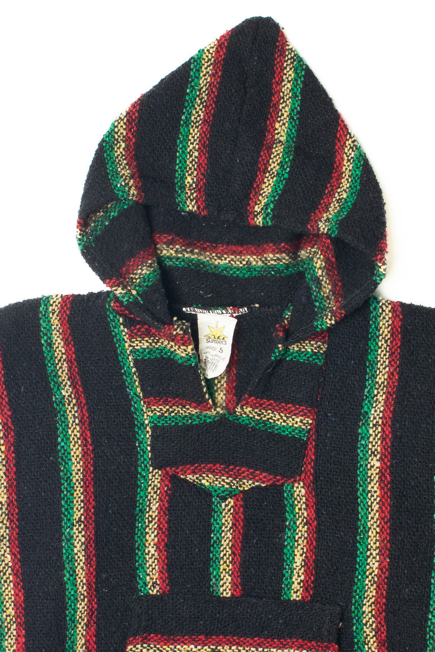 Vintage Green Yellow & Red Sunspecs Baja Hoodie