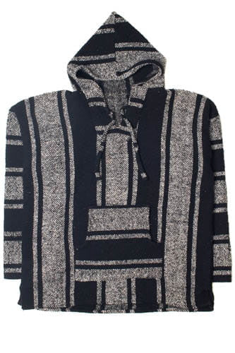 Black And Gray Baja Hoodie 2820