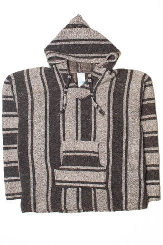 Brown And Tan Baja Hoodie 2828