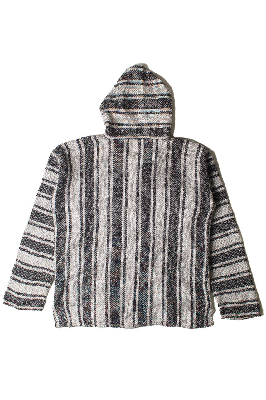 Recycled Gray Striped Baja Hoodie4