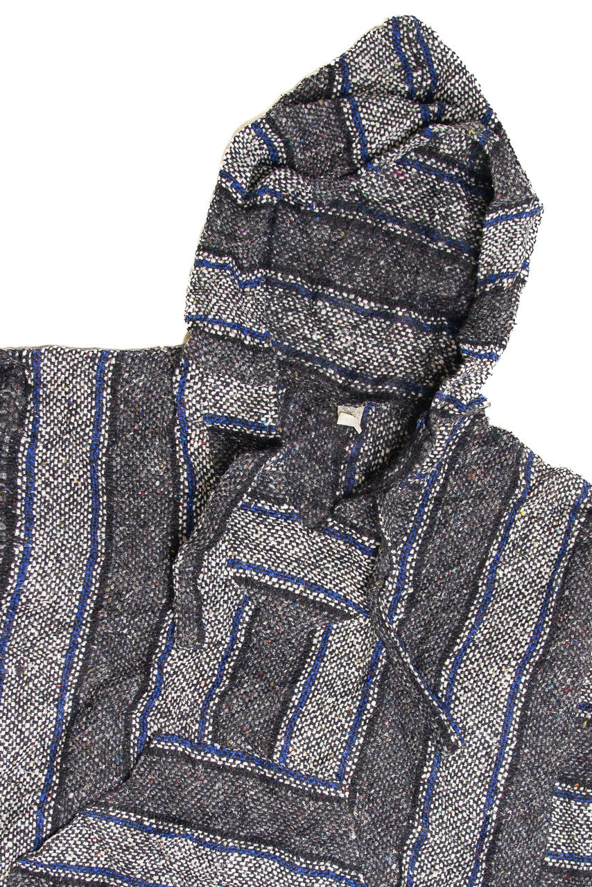 Recycled Gray And Blue Baja Hoodie
