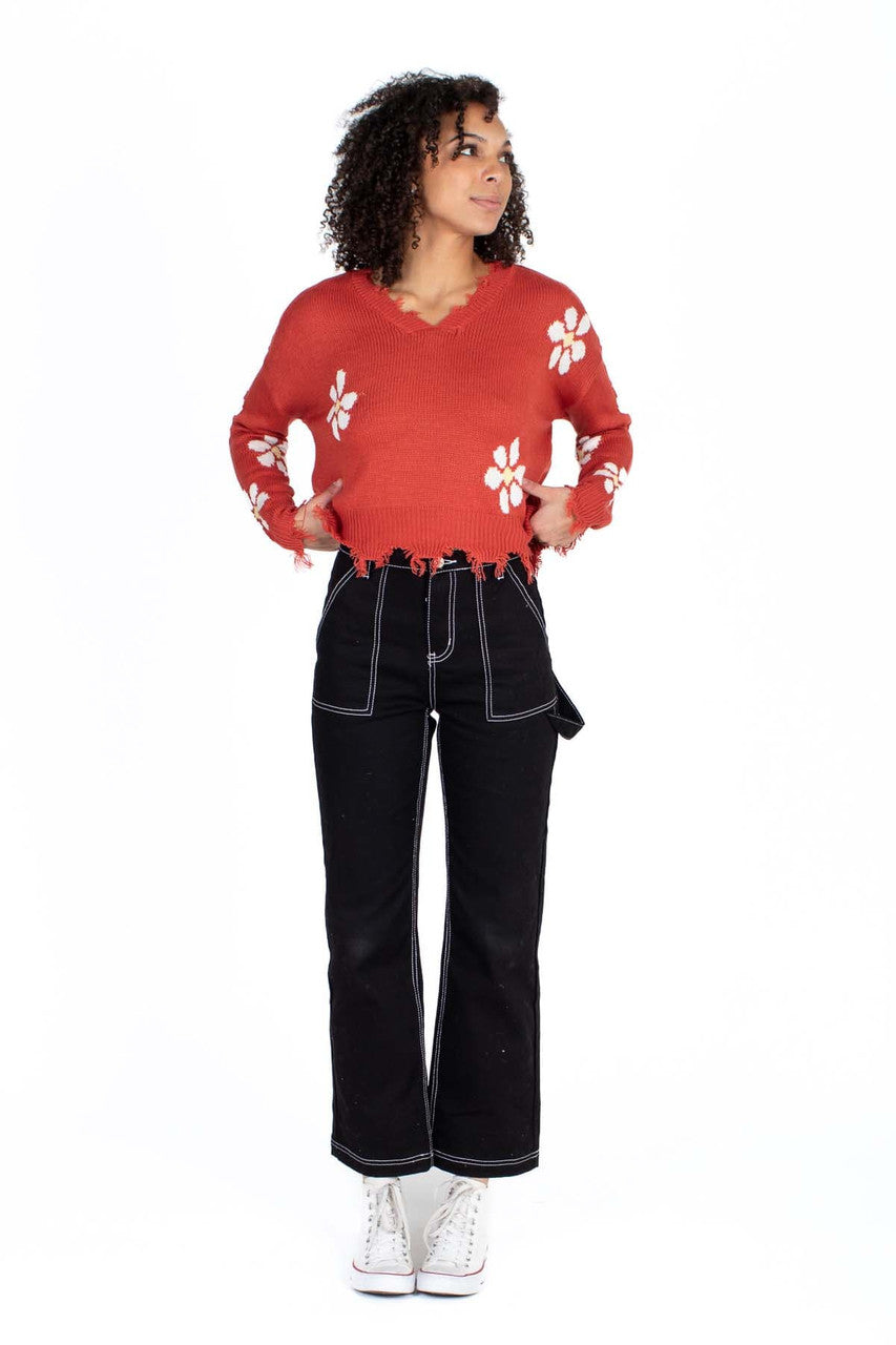 Baked Apple Daisy Sweater