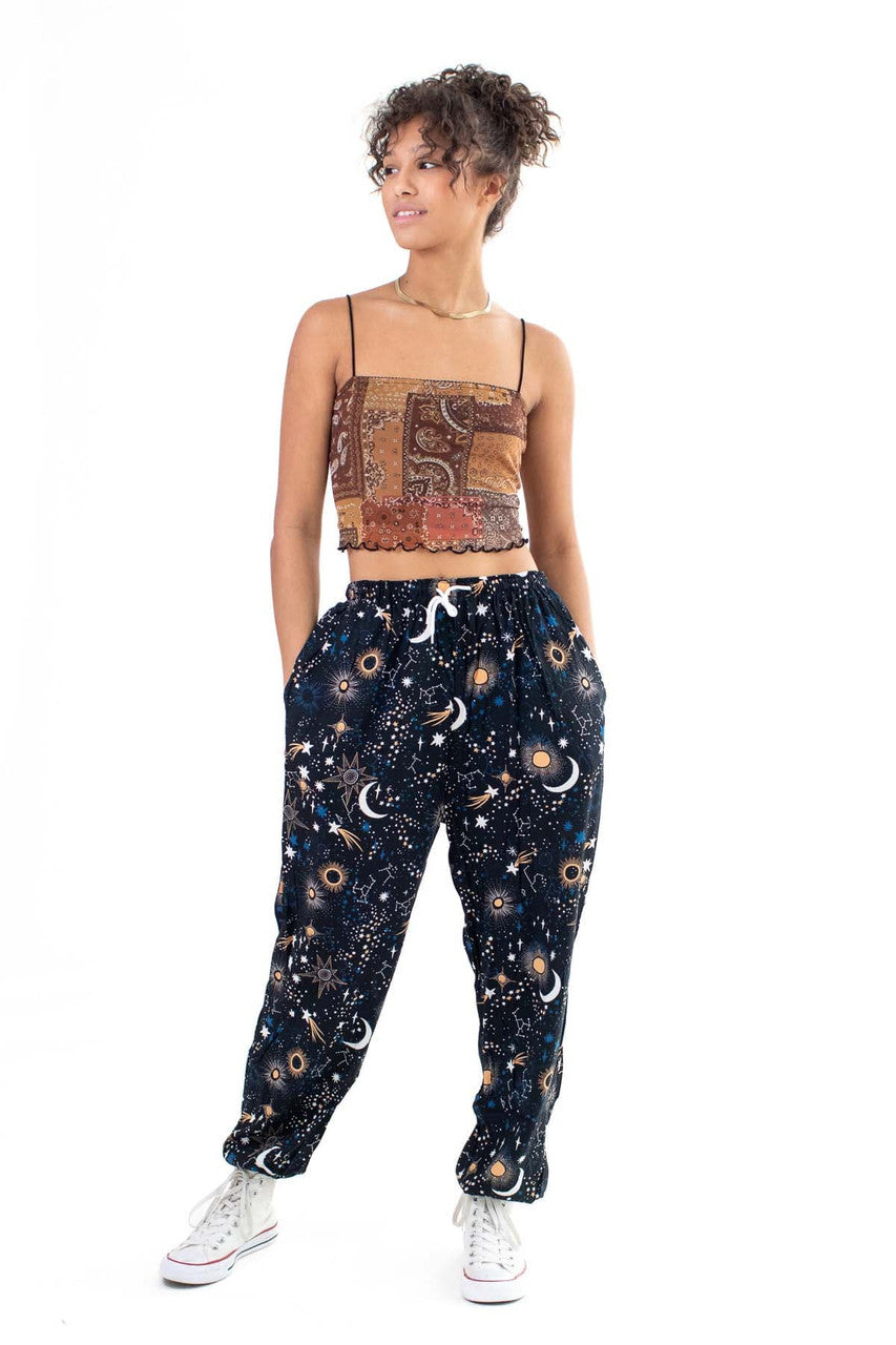 Bandana Patchwork Mesh Lined Cami