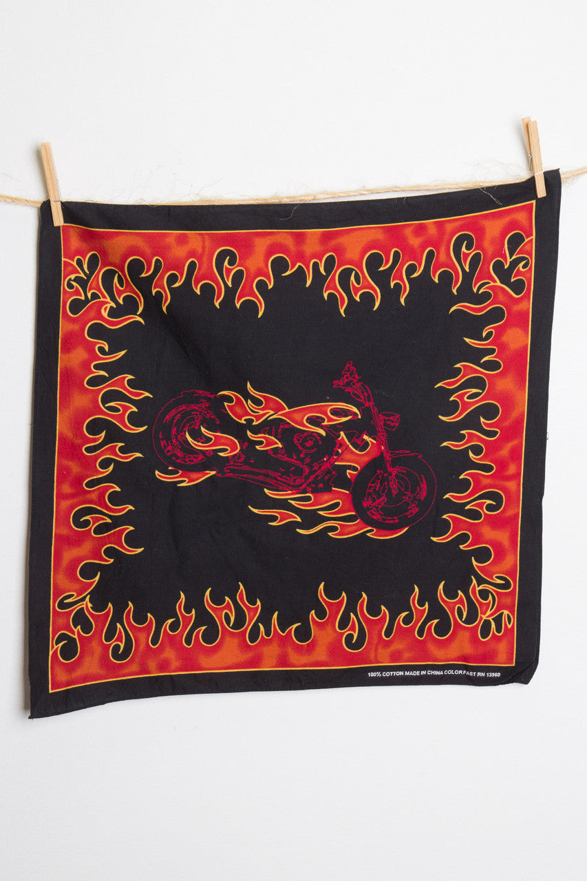 Motorcycle Flames Bandana 1