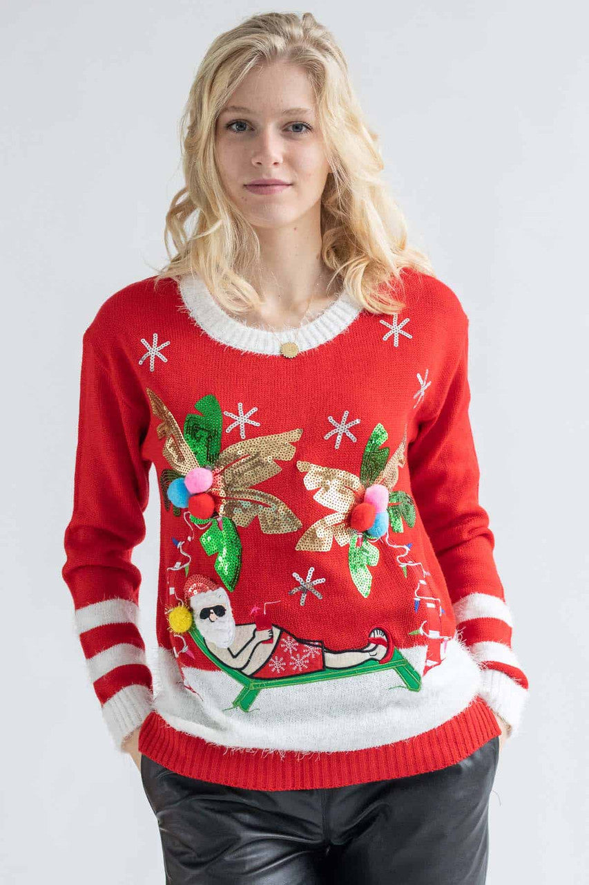 Beach Santa Sweater