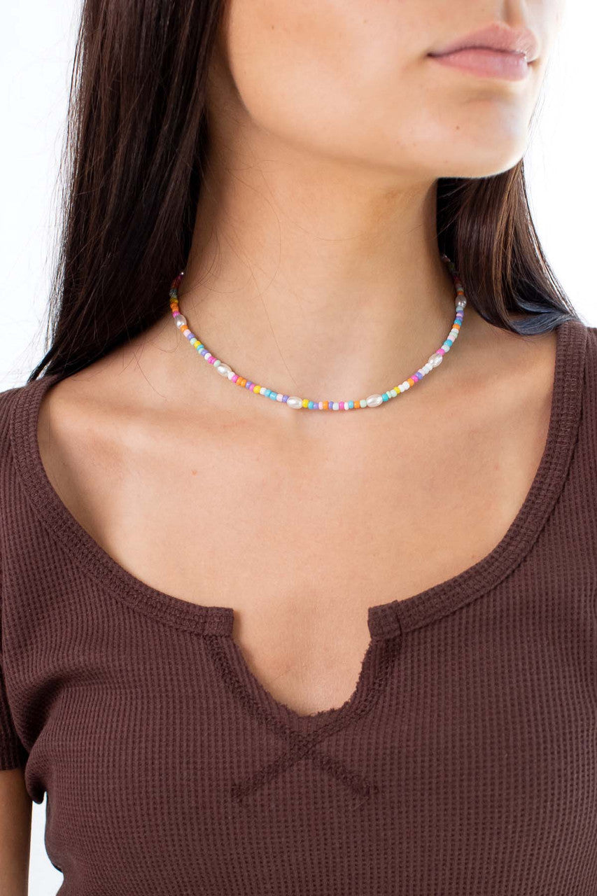 Bead & Pearl Choker