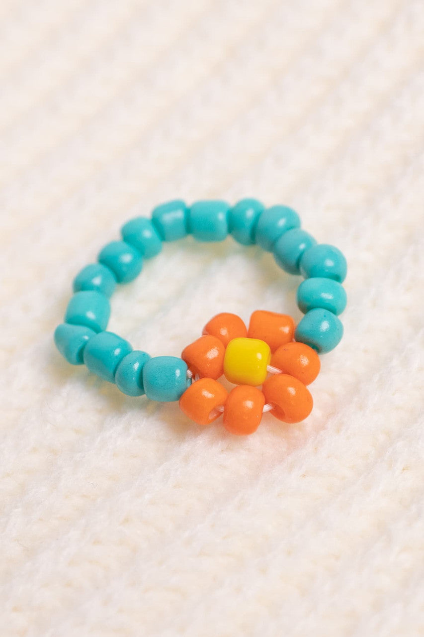 Floral Beads Ring Set