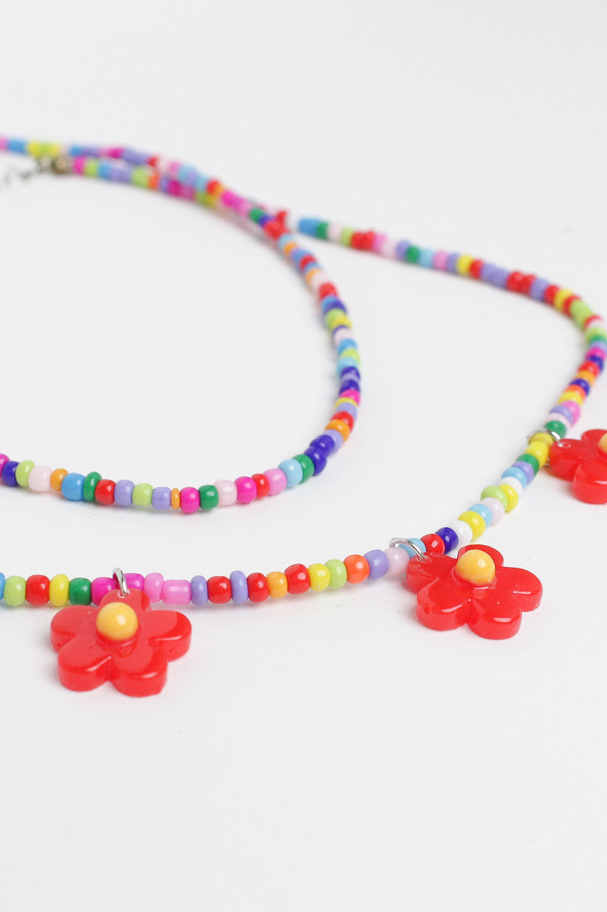 Beaded Daisy Necklaces