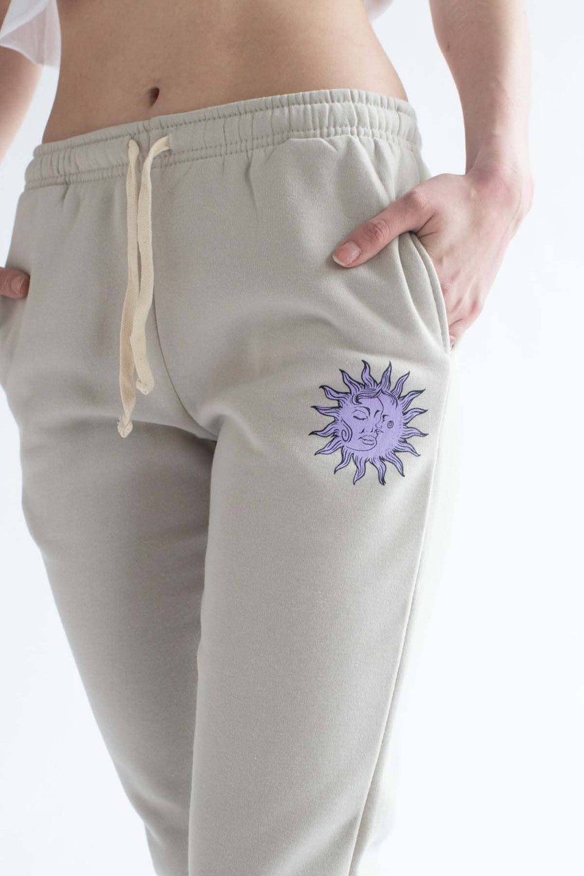 Beige Cosmic Joggers