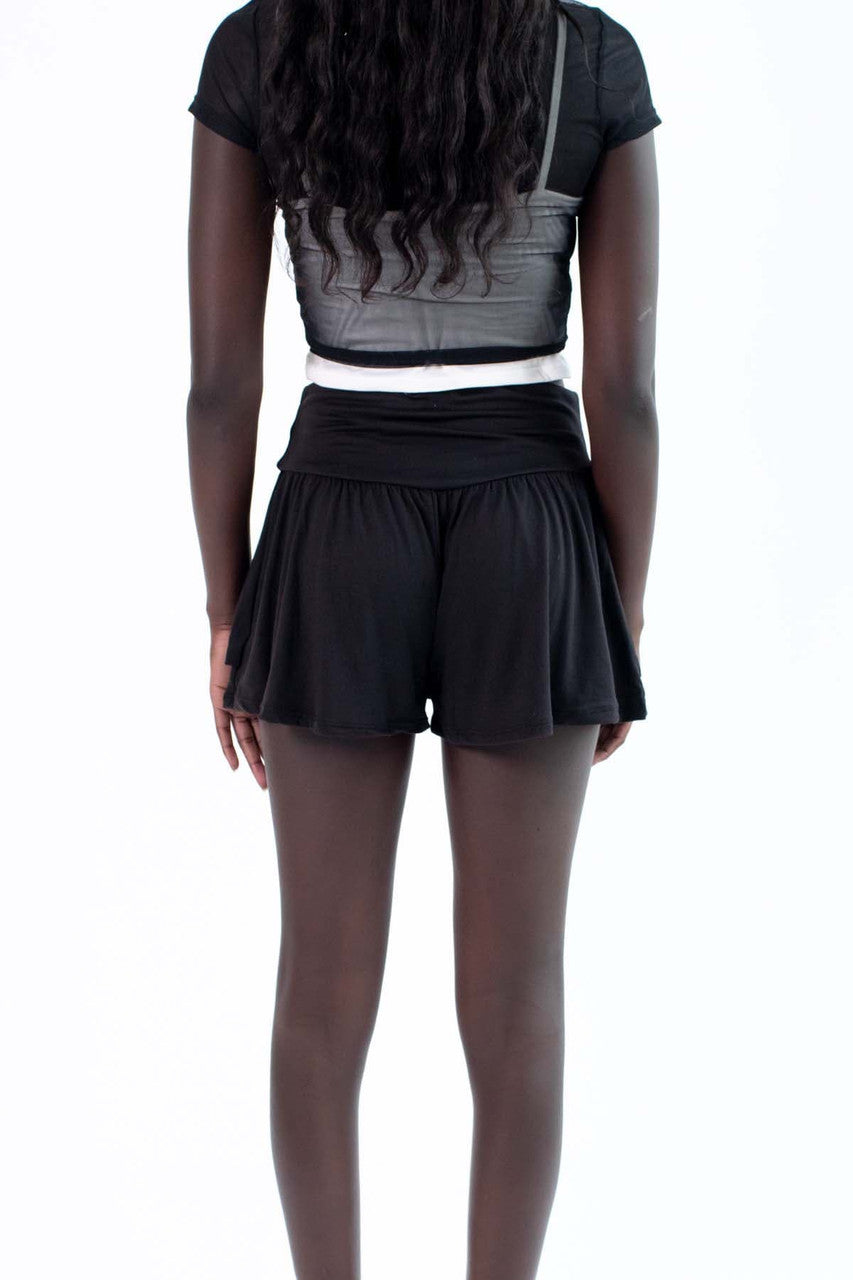 Black Active Skort