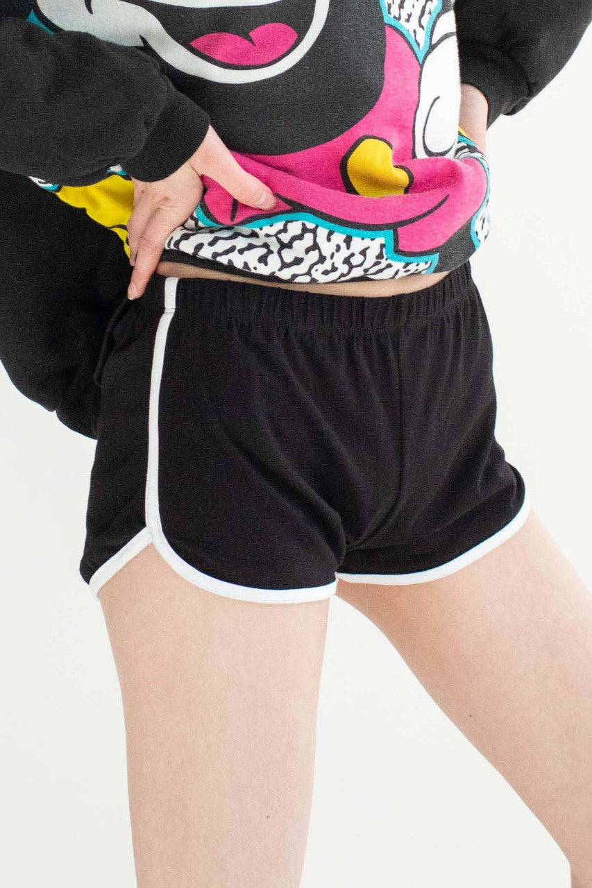 Black Athletic Dolphin Shorts 1
