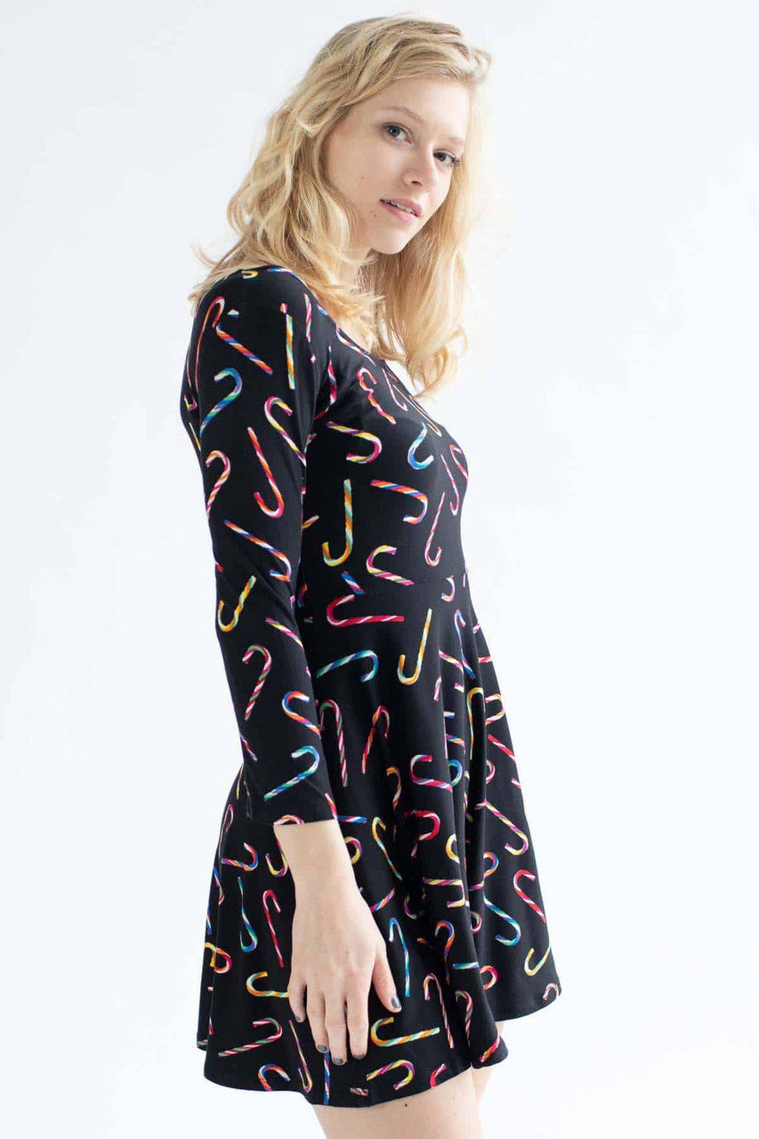 Black Candy Cane Dress 1