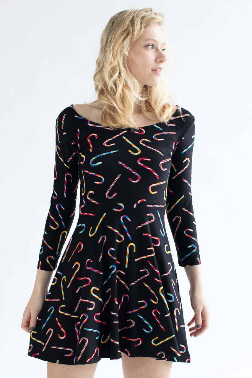 Black Candy Cane Dress 1