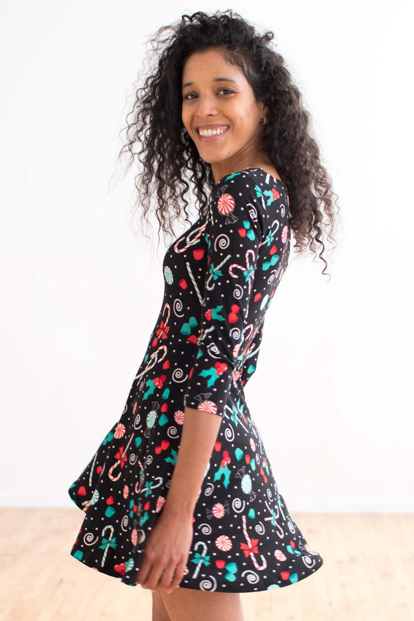 Black Candy Cane Dress