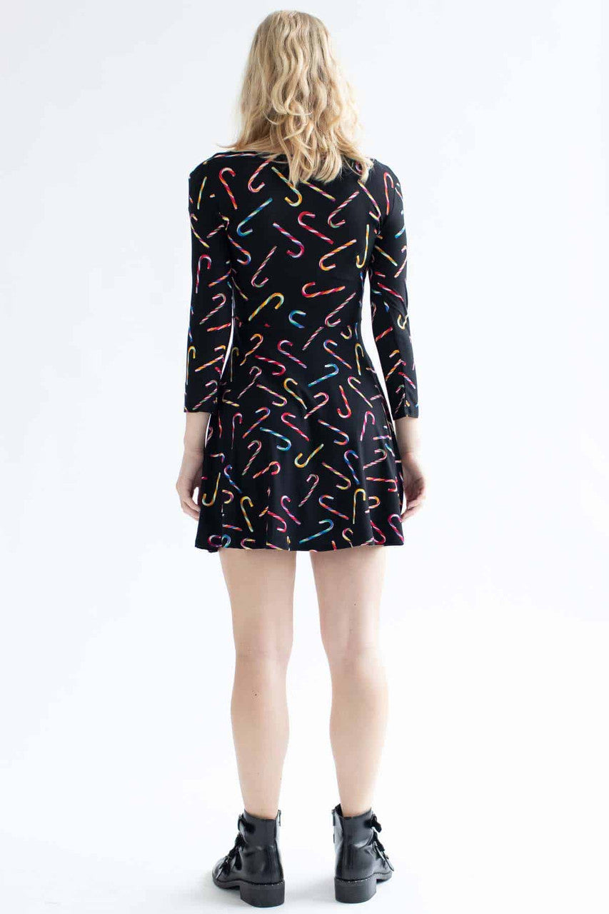 Black Candy Cane Dress 1
