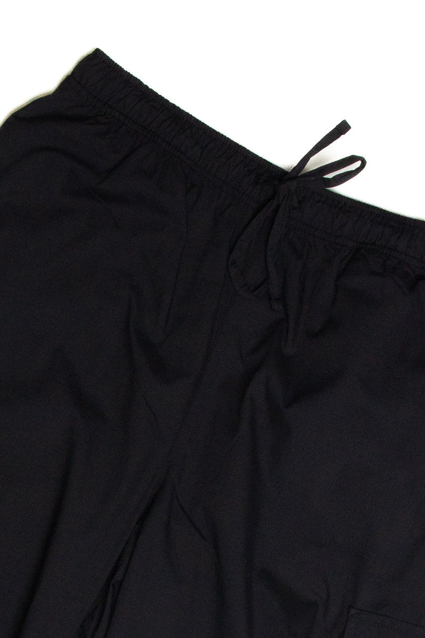 Black Cargo Parachute Pants