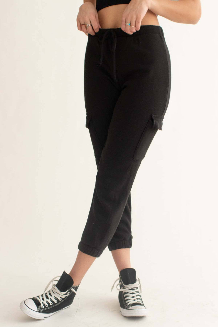 Black Fleece Cargo Joggers 1