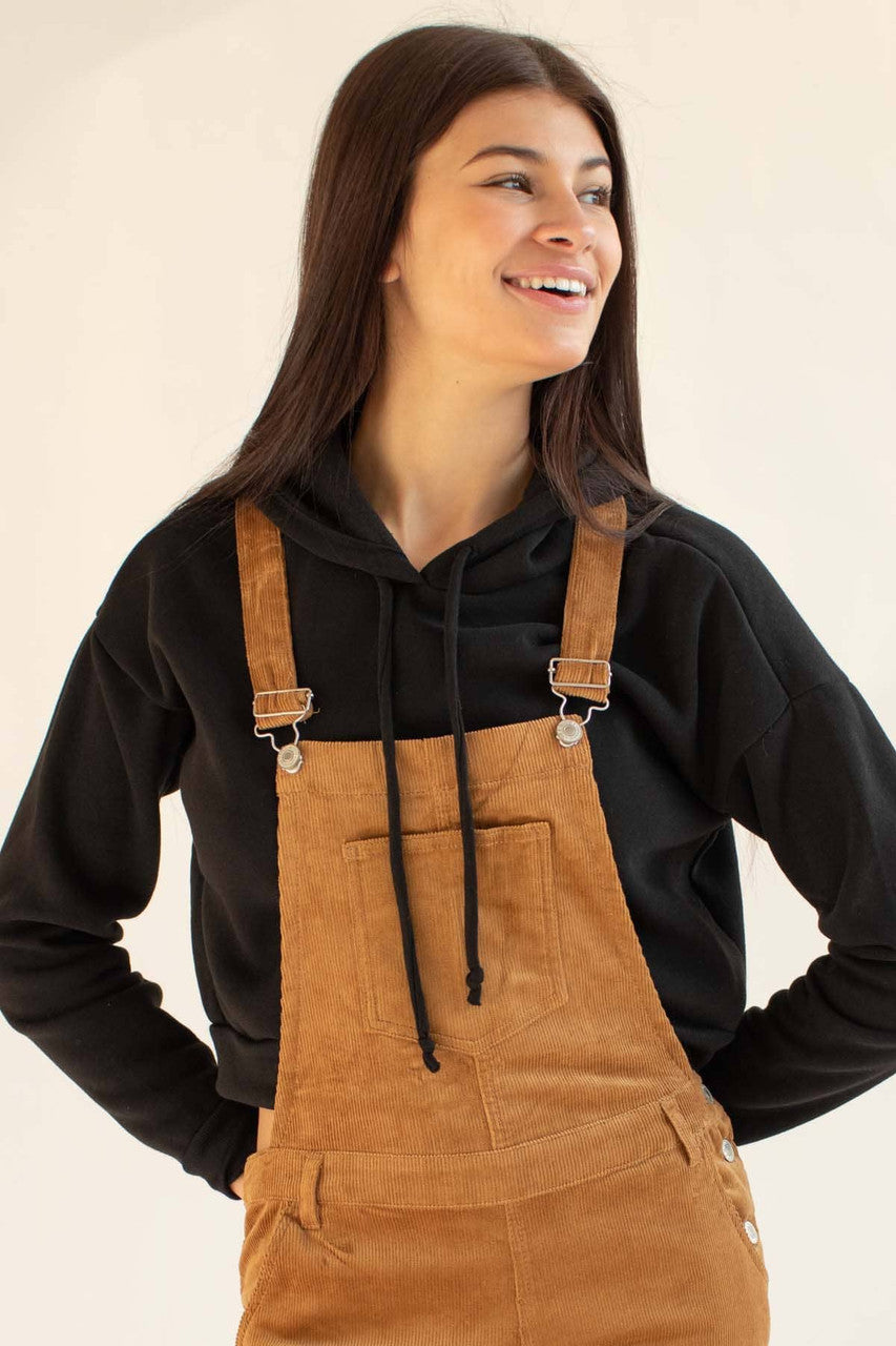 Black Cropped Hoodie