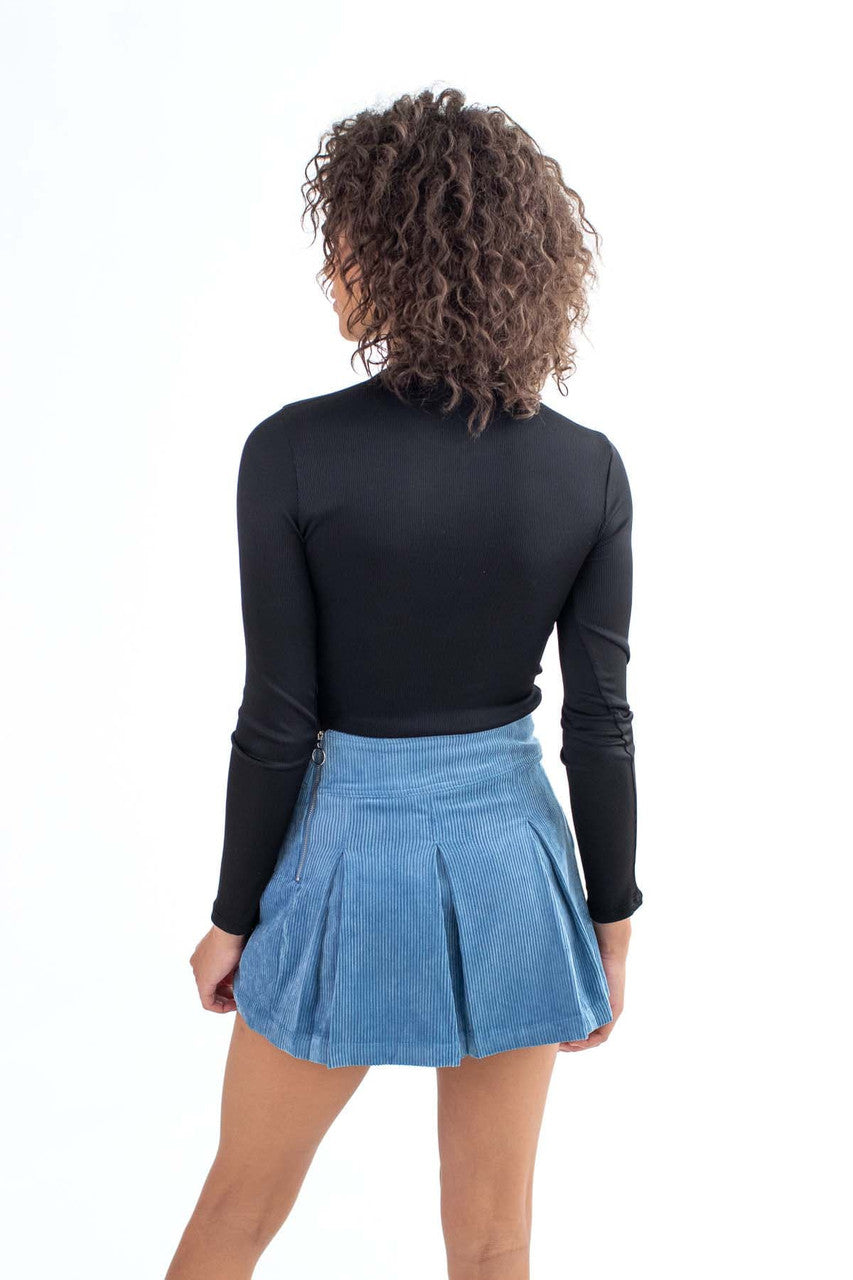 Black Floral Cut Out Long Sleeve Crop Top