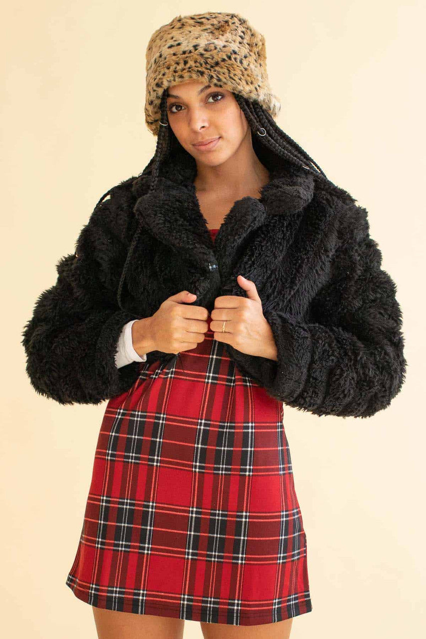 Black Fur Shrug 1