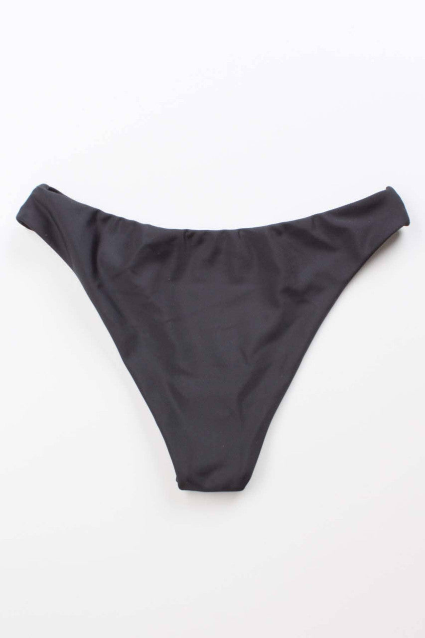 Black High Cut Bikini Bottom