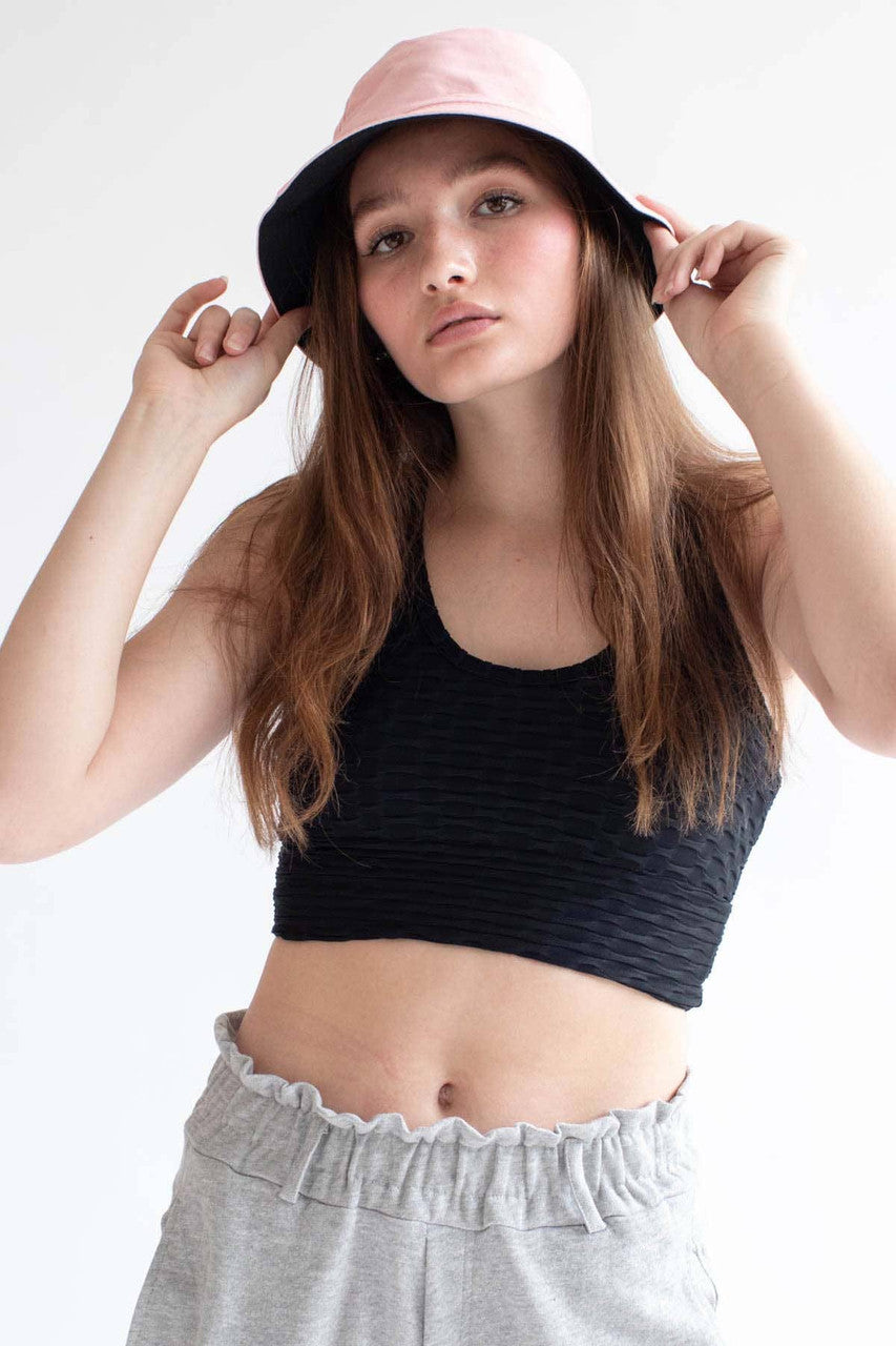 Black Honeycomb Sports Bra