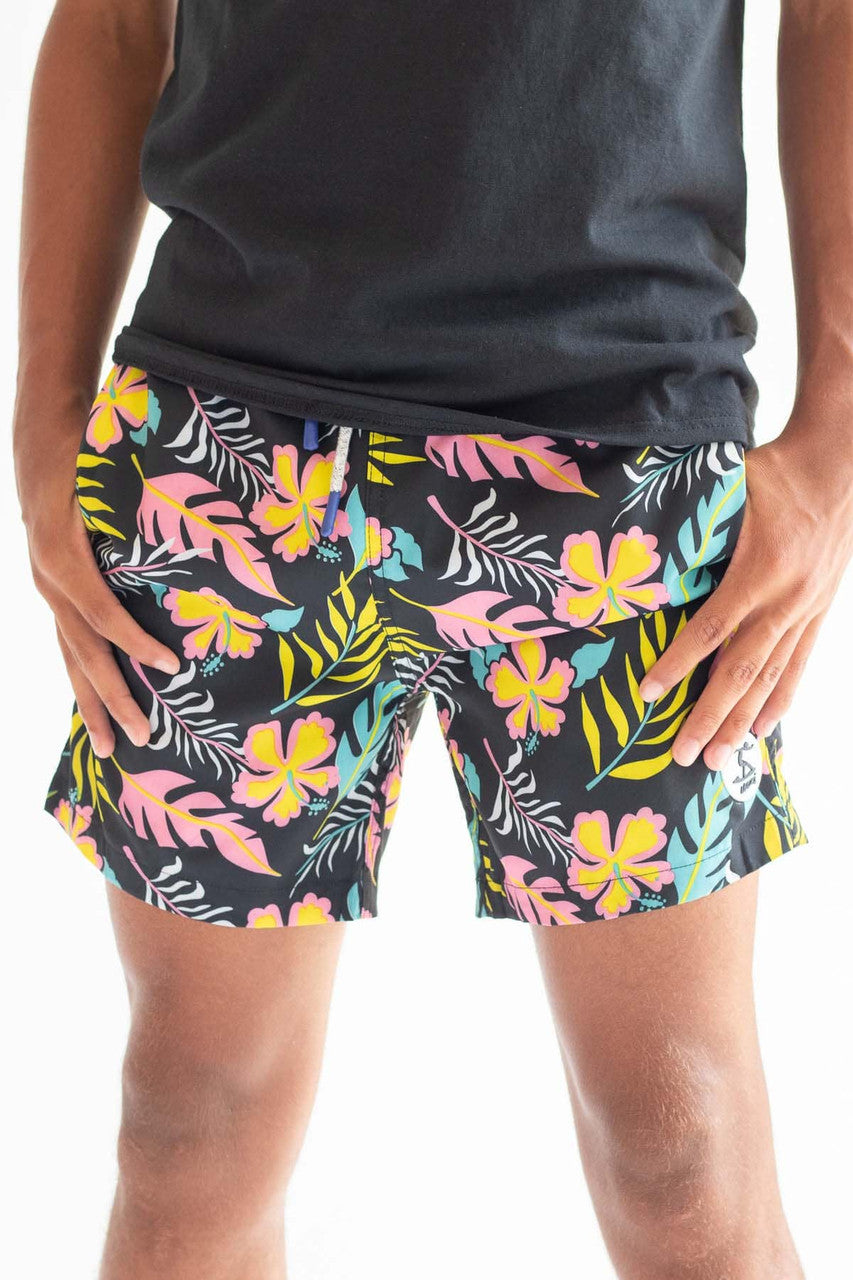 Black Miami Night Swim Shorts