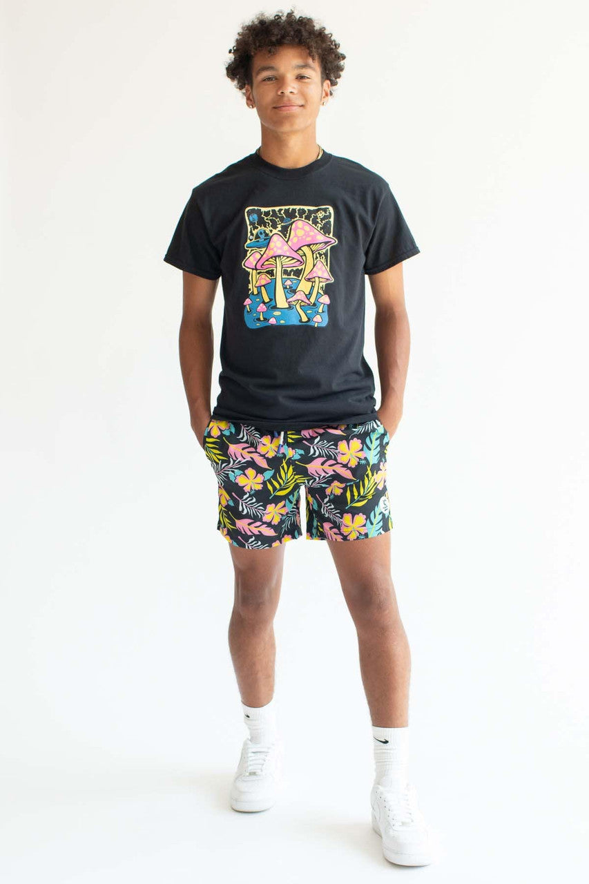 Black Miami Night Swim Shorts