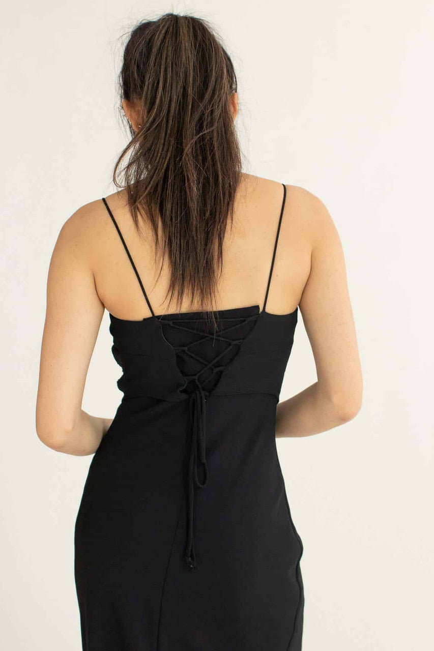 Black Rhinestone Triangle Prom Dress