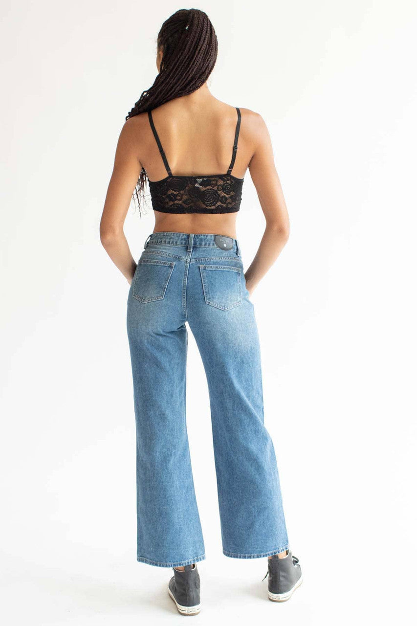 Black Rose Lace Notched Bralette