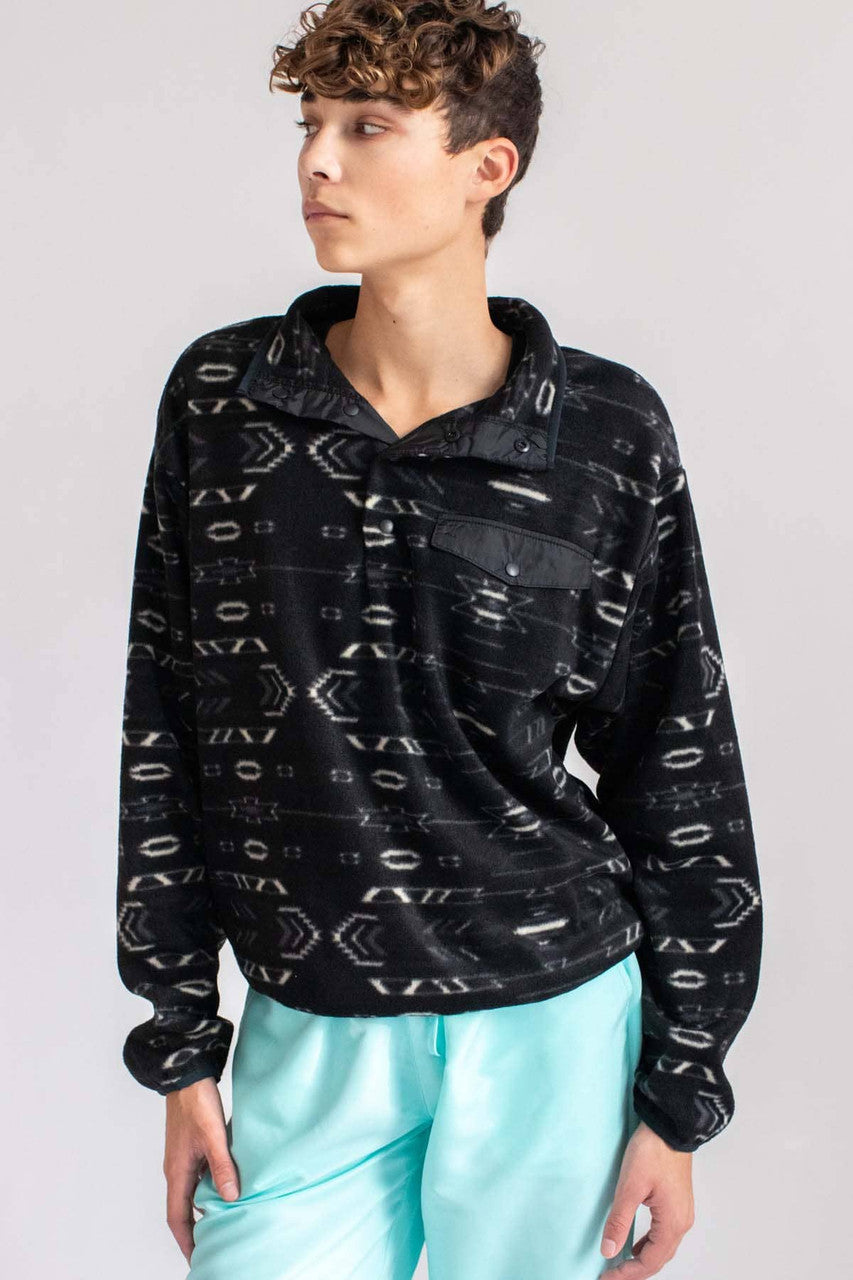 Black Southwest Polar Fleece Pullover