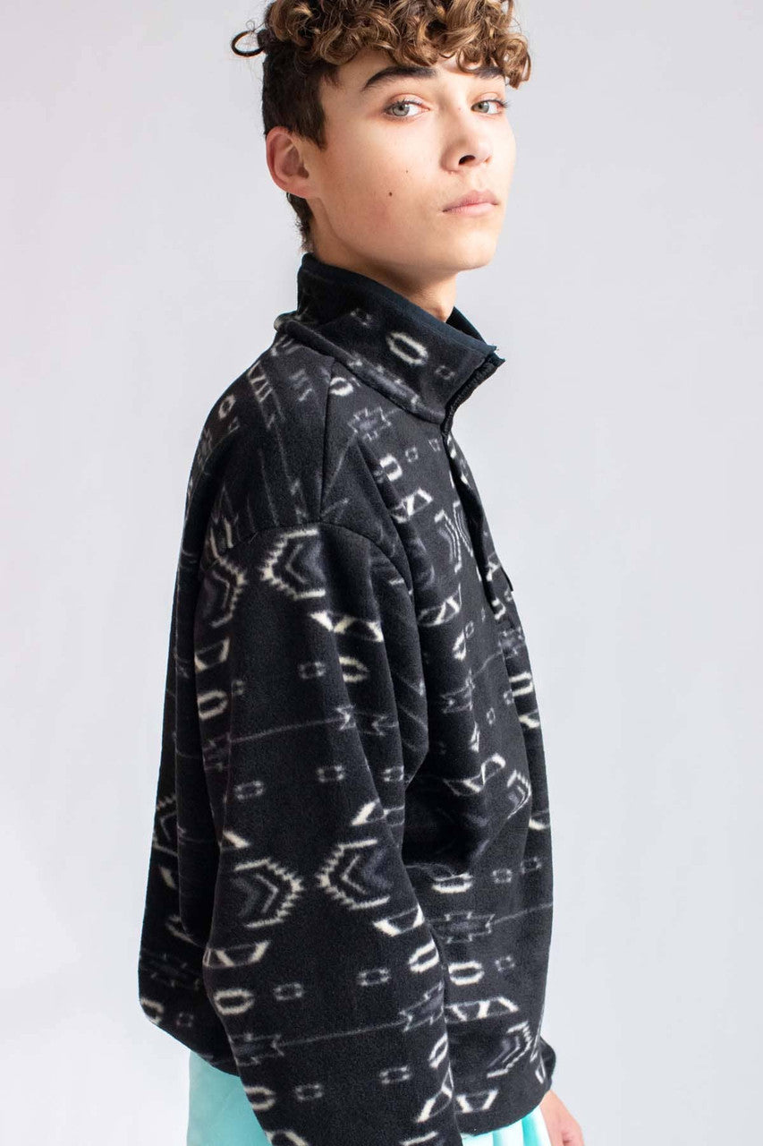 Black Southwest Polar Fleece Pullover