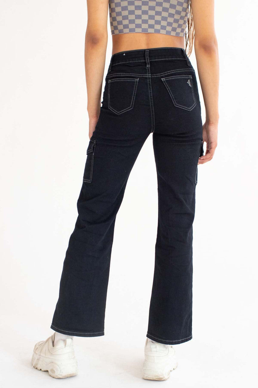 Black Stretch Carpenter Jeans
